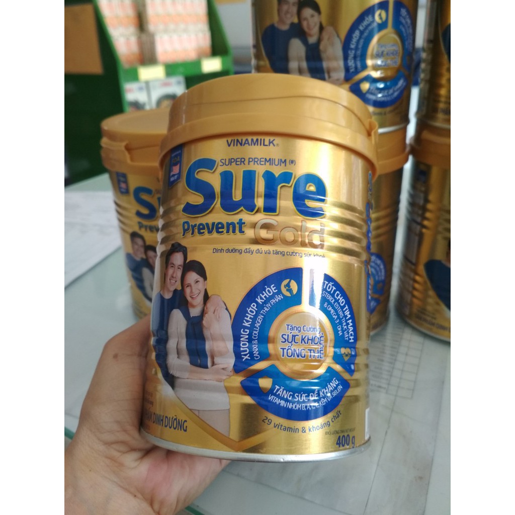 (Siêu Khuyến Mại) Sữa bột vinamilk Sure Prevent Gold 400g(Mới)