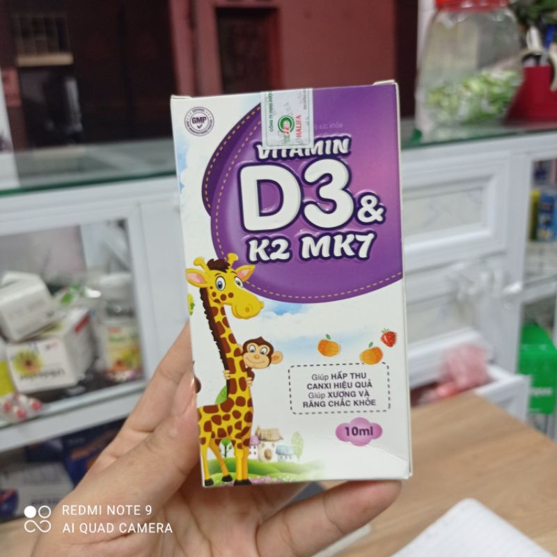 Vitamin D3 và K2 MK7