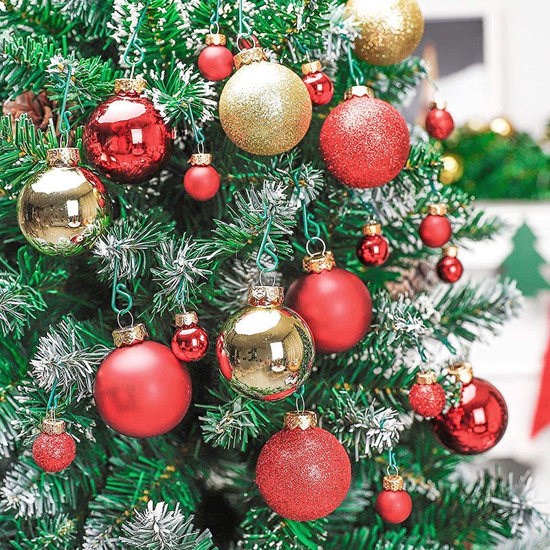[Christmas Products ] 24Pcs/pack 3cm Christmas Ball Baubles Ornaments For Xmas Tree