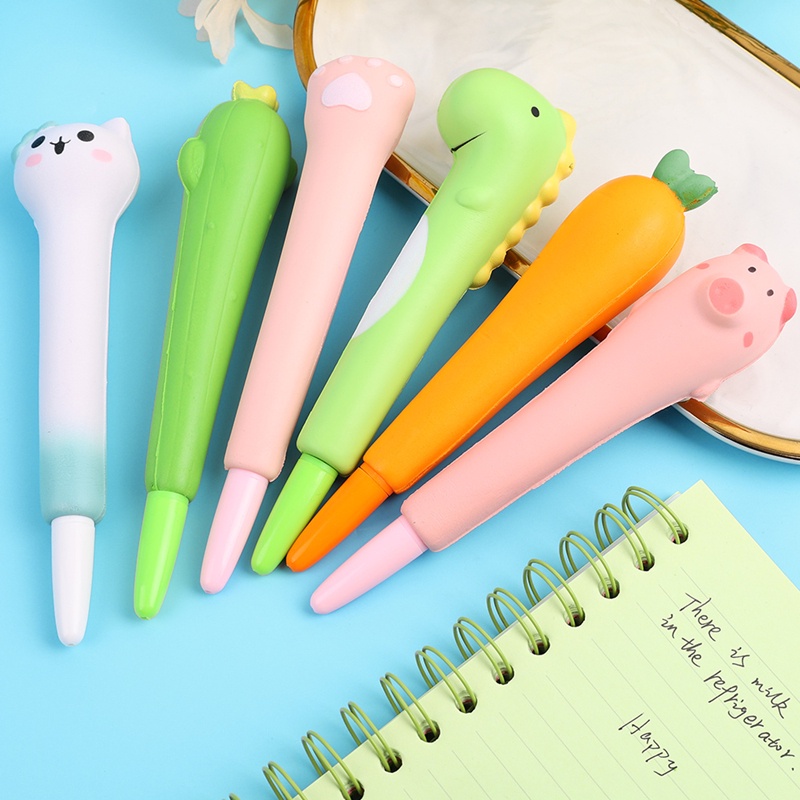 1 Cây Bút Gel Họa Tiết Hoạt Hình Nhiều Màu Vui Nhộn
