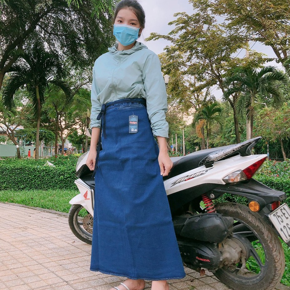 Váy Chống Nắng Jean ,Chân Váy Nữ PINA Cao Cấp Nhiều Mẫu Mã Mềm Mại 3 Kiểu Dáng Bấm Nút, Dán, Dây Buột. | BigBuy360 - bigbuy360.vn
