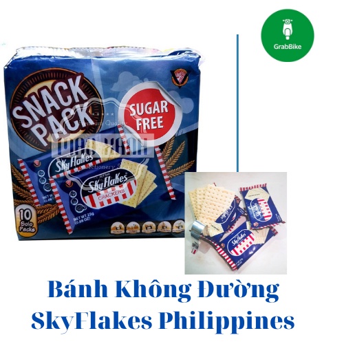 Bánh Không Đường SkyFlakes Philippines - 250g (bánh ăn kiêng)-[FREE SHIP] TỪ ĐƠN 50K