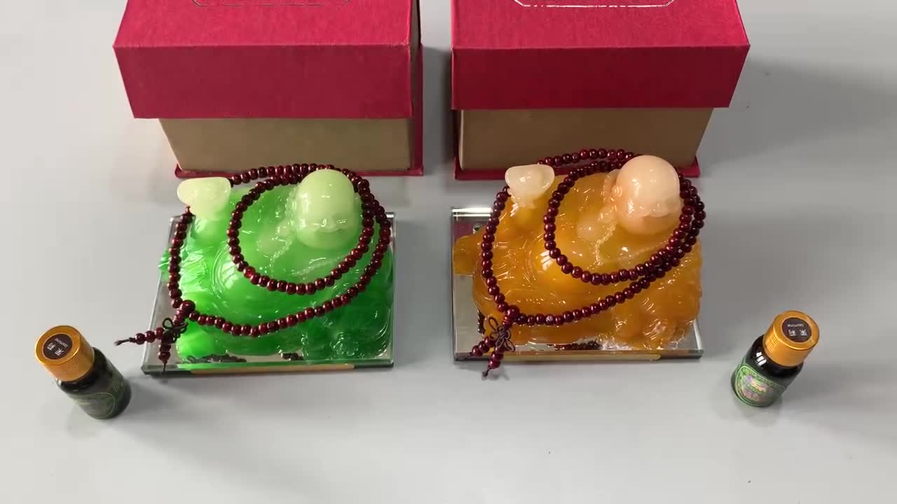 Tượng di lặc nước hoa ngọc bội TẶNG KÈM VÒNG GỖ LOẠI 1 tượng LỚN trang trí ô tô xe hơi nhà cửa phong thuỷ | BigBuy360 - bigbuy360.vn