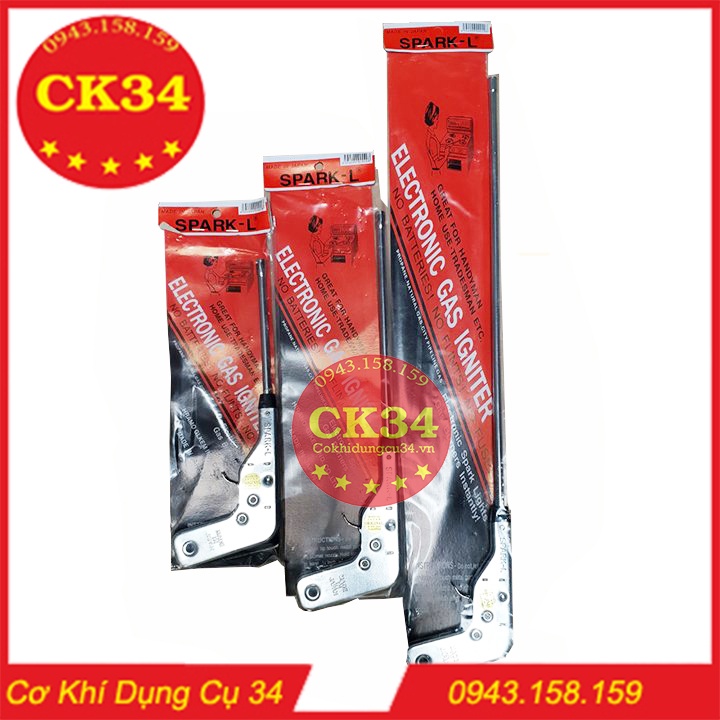 Súng đánh tia lửa mồi bếp ga MADE IN JANPAN SPARK-L INOX dài 37cm
