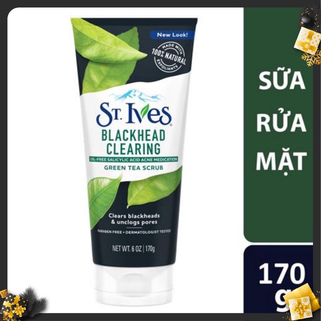 [HÀNG AUTH] Sữa rửa mặt tẩy tế bào chết ngừa mụn St.Ives Trà Xanh 170g [HÀNG AUTH]