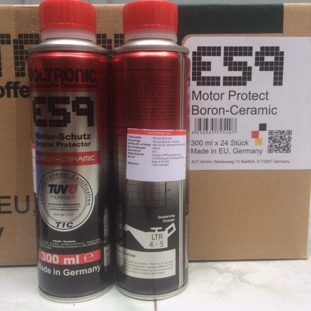 30ML Phụ gia nhớt Voltronic E59 Motor-Schutz Engine Protector Phủ Sứ Ceramic Động Cơ