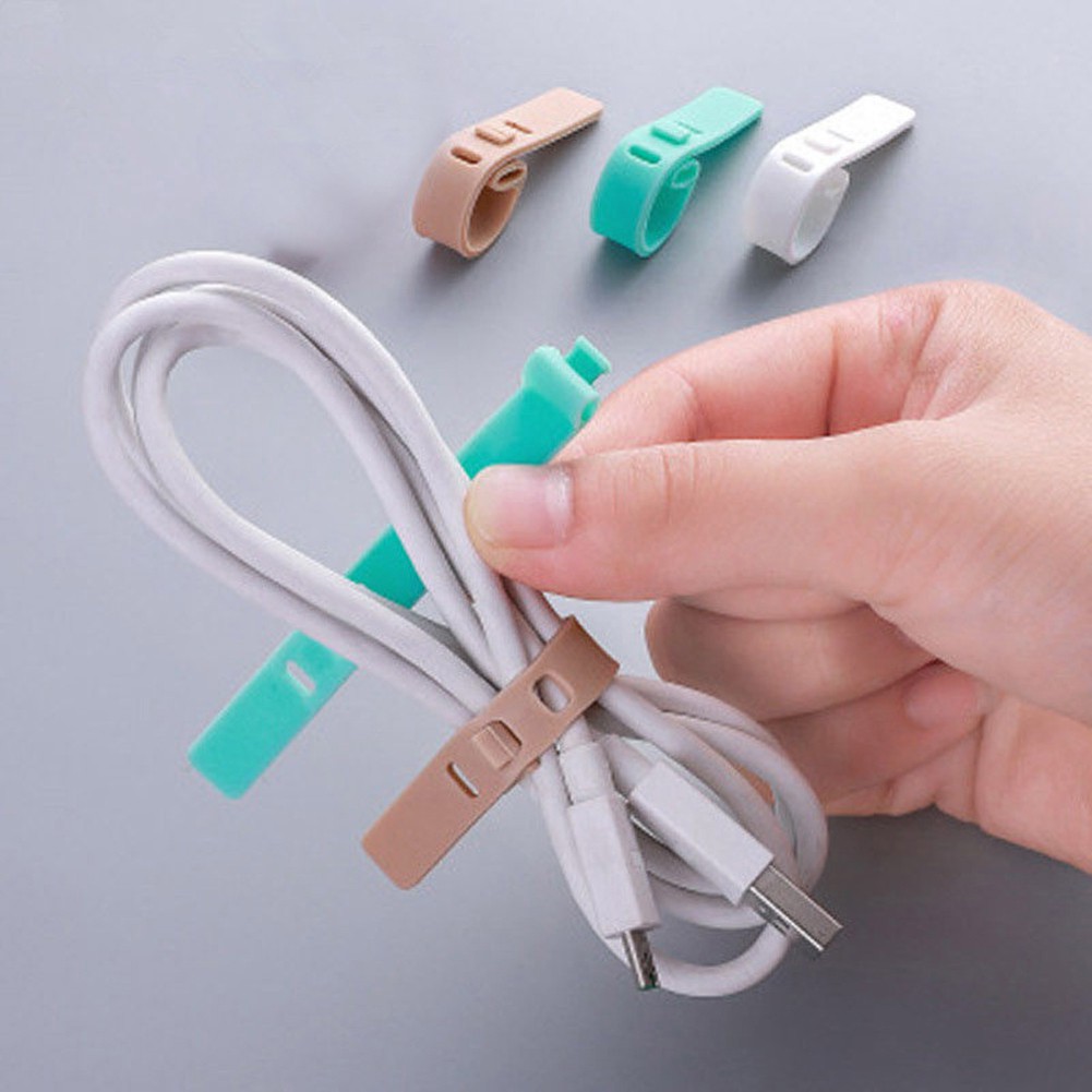 Set 4 dụng cụ silicon quấn gọn dây cáp