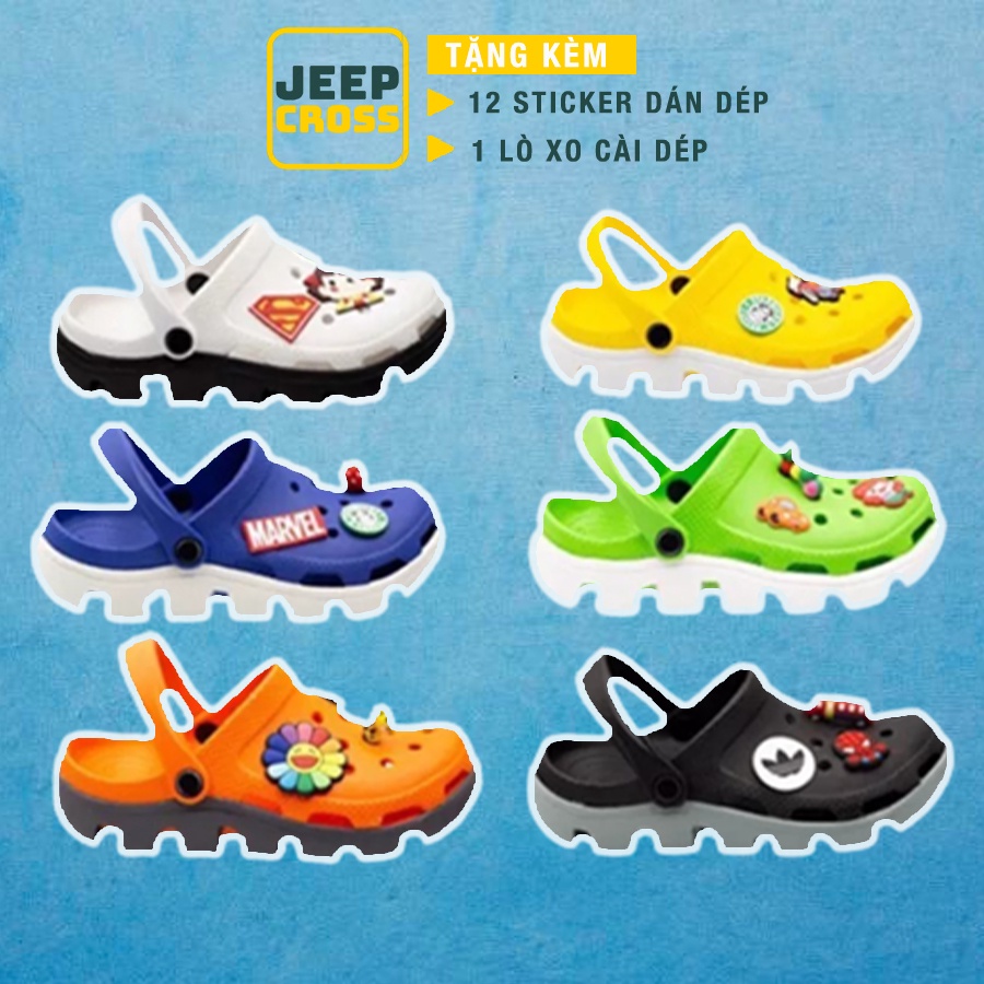 Dép cross , dép sục nữ nam duet hàn quốc đi mưa cao cấp đẹp nhất tặng 12 sticker , box , full tagg