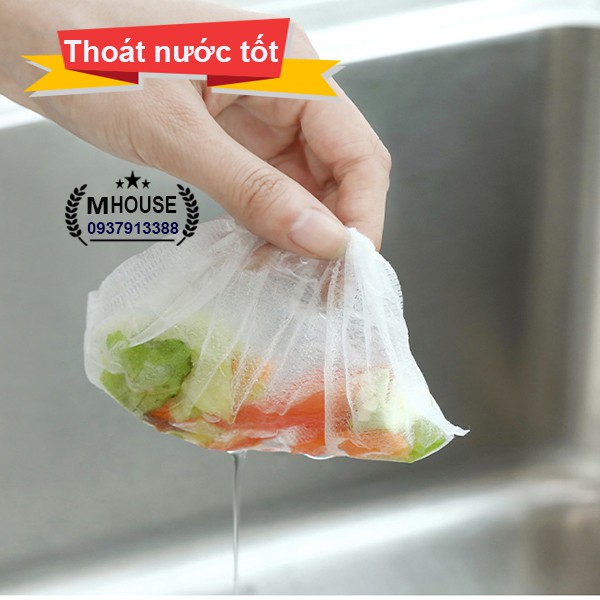 Combo 300 Túi Lọc Rác,Túi Rác Bồn Rửa Chén,Chặn Rác Thoát Nước