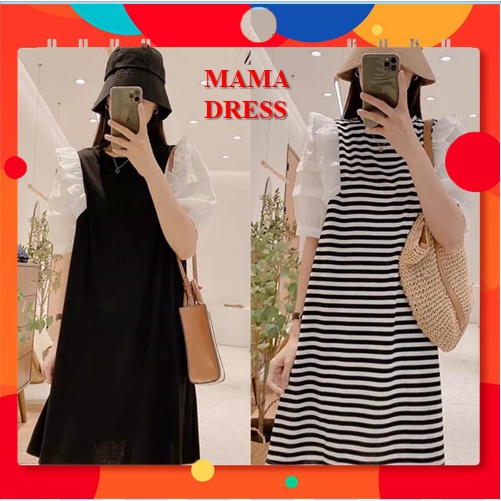 ○✼№Đầm bầu cotton đẹp giá rẻ - váy thiết kế kiểu dáng thời trang mặc nhà công sở hoặc đi chơi V23
