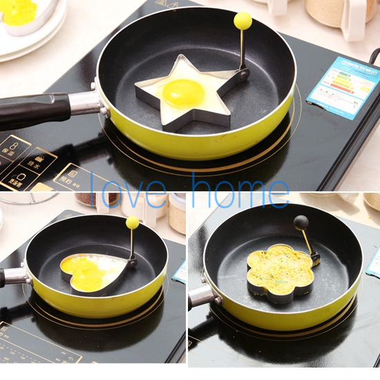 Khuôn Chiên Trứng Tạo Hình Sáng Tạo Bằng Thép Không Gỉ Tiện dụng