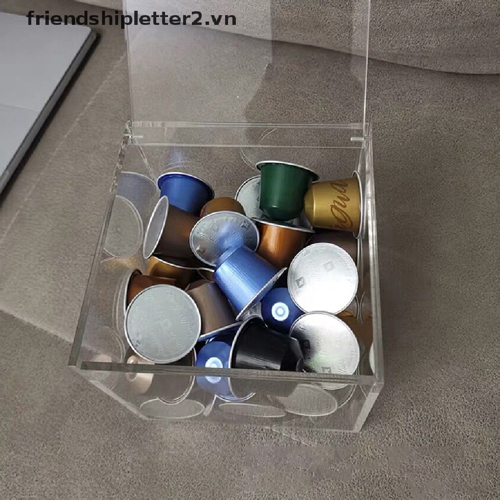 Mũ Cà Phê Bằng acrylic Trong Suốt Chống Bụi Tiện Dụng