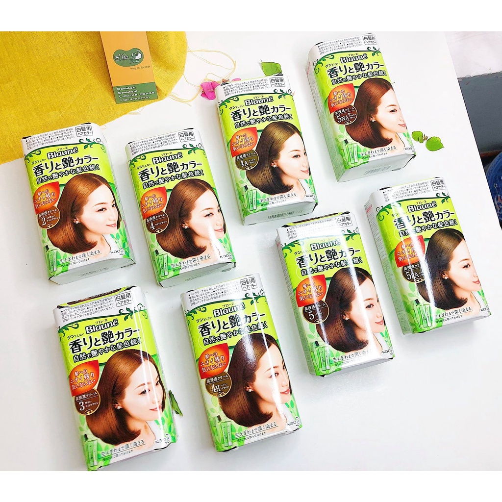 [NHIỀU MÀU] Nhuộm tóc Blaune Kao - Hàng nội địa Nhật