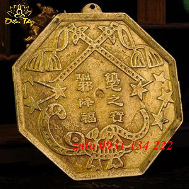 gương bát quái phong thủy đồng nguyên chất