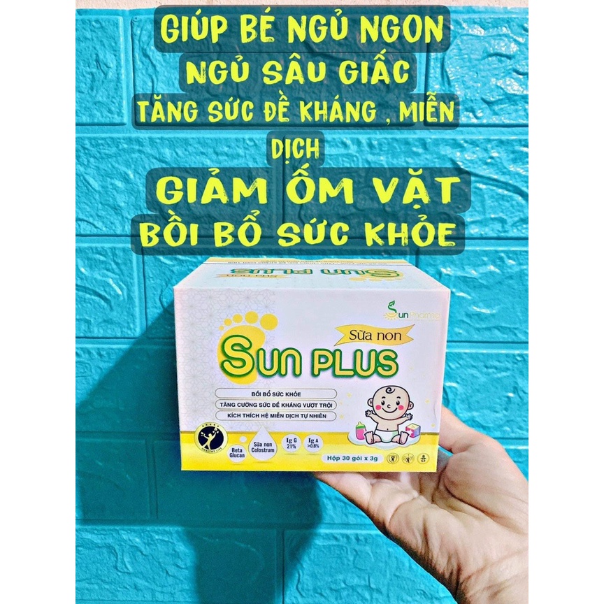 Combo 2 hộp Sữa non Sunplus ngủ ngon, tăng sữa đề kháng