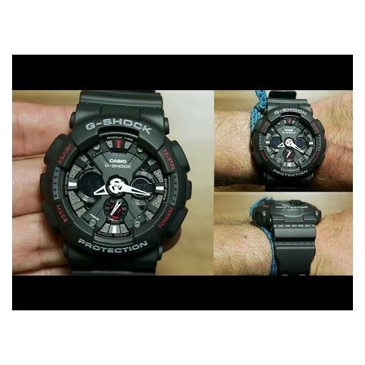 Đồng hồ nam dây nhựa G-SHOCK chính hãng Casio Anh Khuê GA-120-1ADR