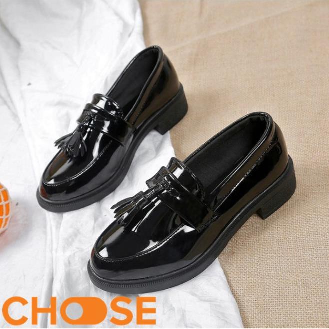 Giày Nữ Da Mọi OXFORD Choose Mẫu Lười Thời Trang Nữ Gót Cao 3cm G141K -h91 | BigBuy360 - bigbuy360.vn