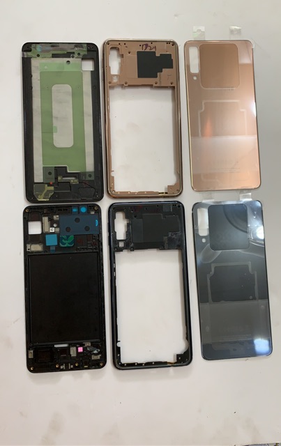 Bộ vỏ samsung A750  A7-2018 zin