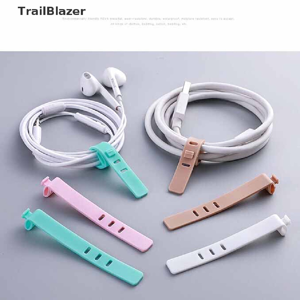 Set 4 Dụng Cụ Quấn Dây Cáp Bằng Silicon Sắp Xếp Gọn Gàng Giá Đỡ