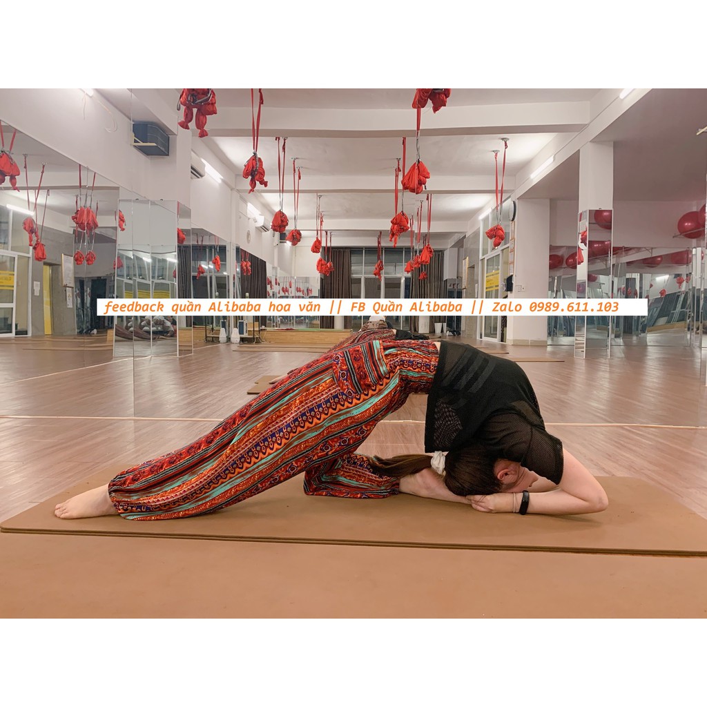 💛💚💕 Quần Alibaba Hoa Văn