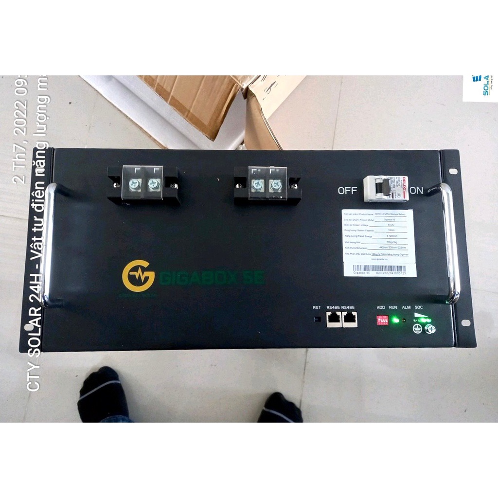 Pin LITHIUM GIGABOX 5E 48V 100AH