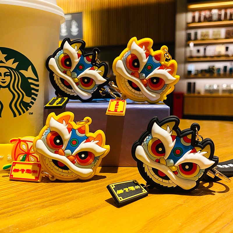 Móc Khóa Xe Hơi/ Cặp Đôi Hình Con Hổ Xingshi Phong Cách Trung Quốc Thời Trang