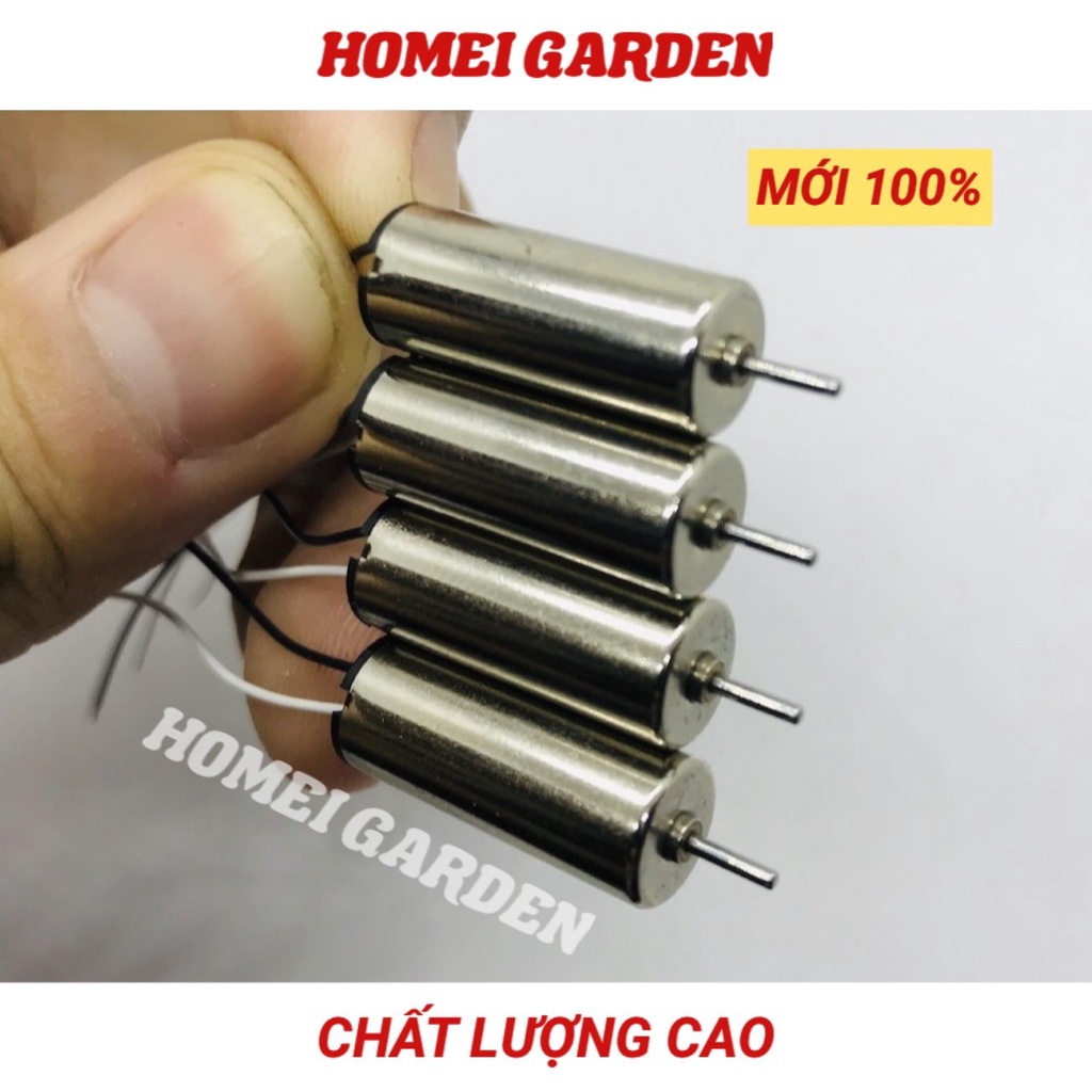 2 Motor máy bay mini 820 dây đen trắng 3.7V - 4.2V từ tính mạnh tốc độ 48000 RPM - D0248