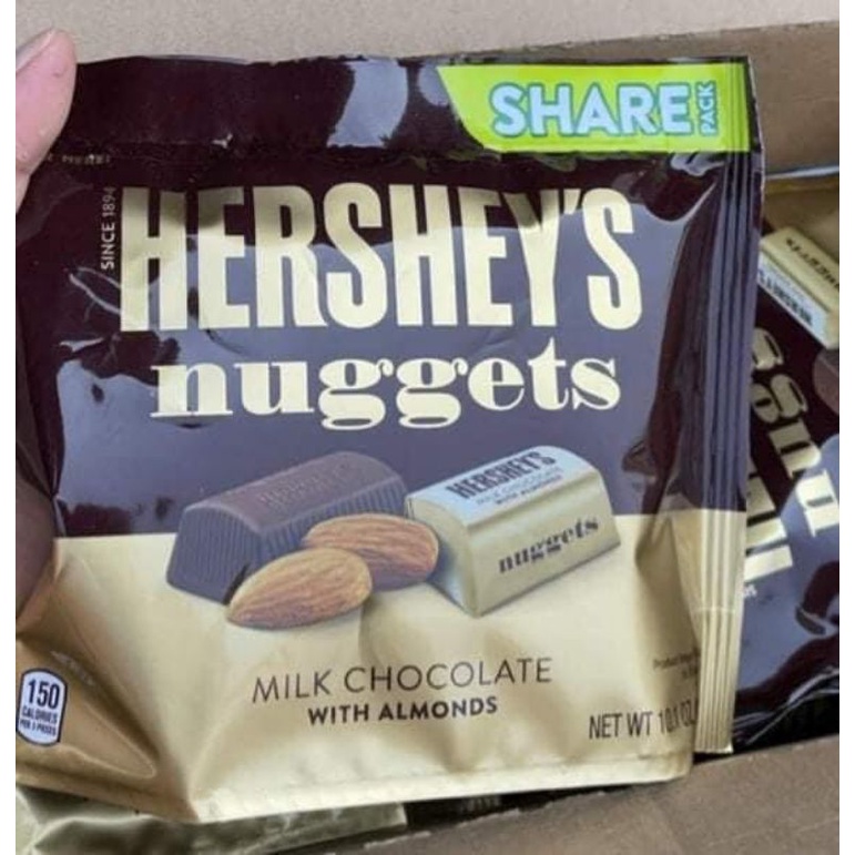 DATE 2023- KẸO CHOCOLATE HERSHEY'S KISSES VÀ NUGGETS  - USA