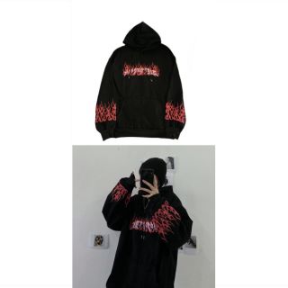 Áo hoodie ulzzang lửa