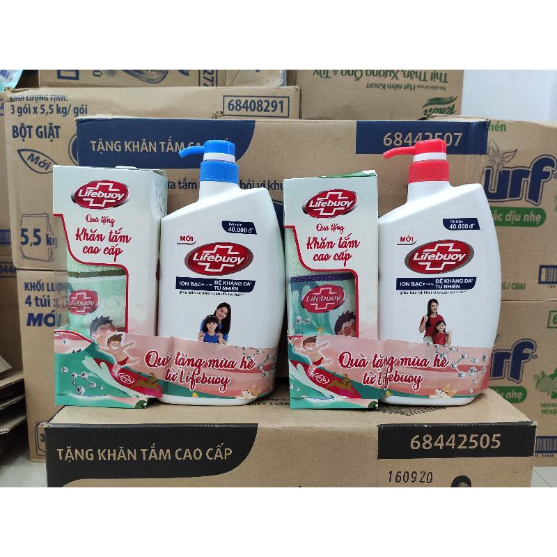 Sữa Tắm Lifebouy Bảo Vệ Vi Khuẩn Chai 850g (kèm quà tặng)