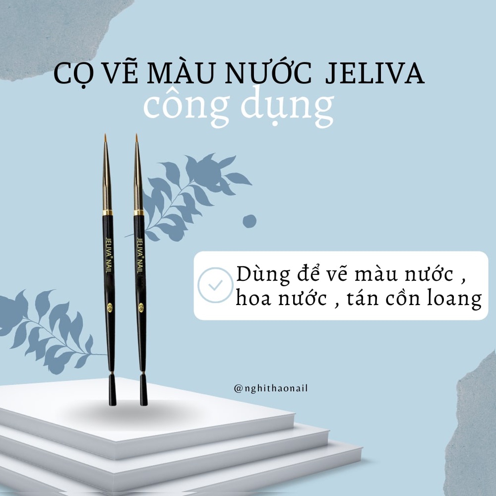 Cọ vẽ màu nước đầu tròn Jeliva số 08