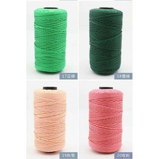 Len Sợi Thô Trơn Móc Túi Mũ