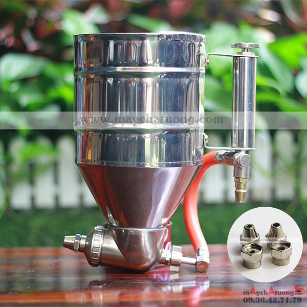 ☘️ Phễu phun gai sần, phun giả đá,súng phun sơn phủ tạo cát