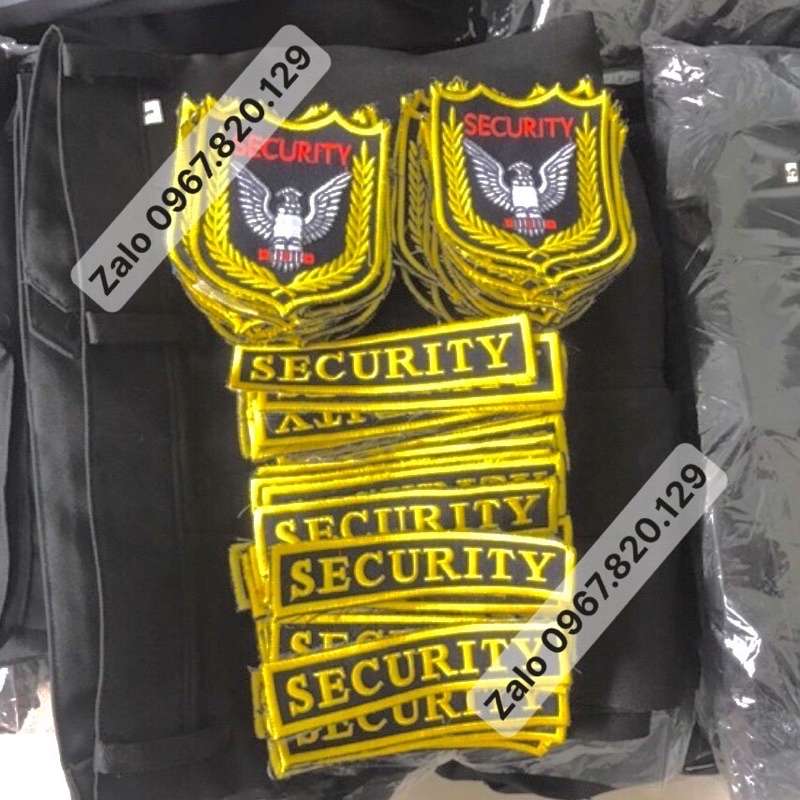 LOGO _ BẢO VỆ _ SCURITY THÊU NHƯ HÌNH