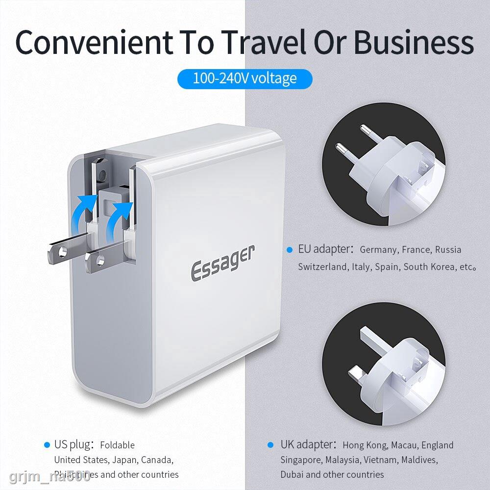 Loại Tốt Củ sạc nhanh Essager giao diện Type-C QC3.0 48W dành cho iPhone 12 Pro Max Xiaomi