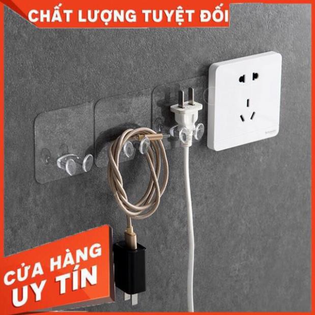 Gọn Gàng Nhà Cửa Với Móc Dán Tường Treo Phích Cắm Tiện Dụng An Toàn