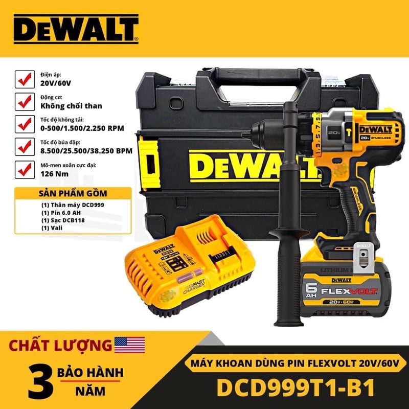 Khoan dewalt DCD999