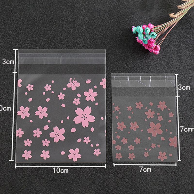 Set 100 túi nhựa đựng bánh kẹo có 3 kích cỡ tiện dụng