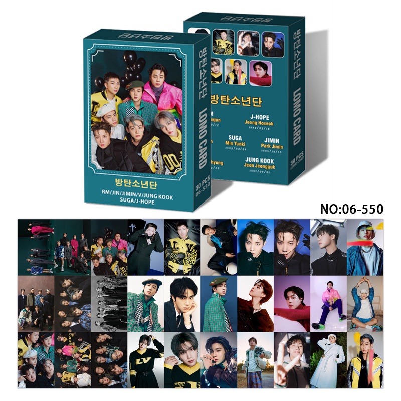 Hộp 30 Thẻ Ảnh LOMO Card Nhóm Nhạc BTS 7 FATES CHAKHO GQ