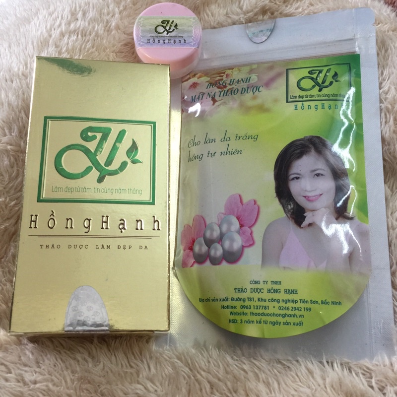 Bộ chăm sóc da Thảo dược Hồng Hạnh hàng chuẩn chính hãng