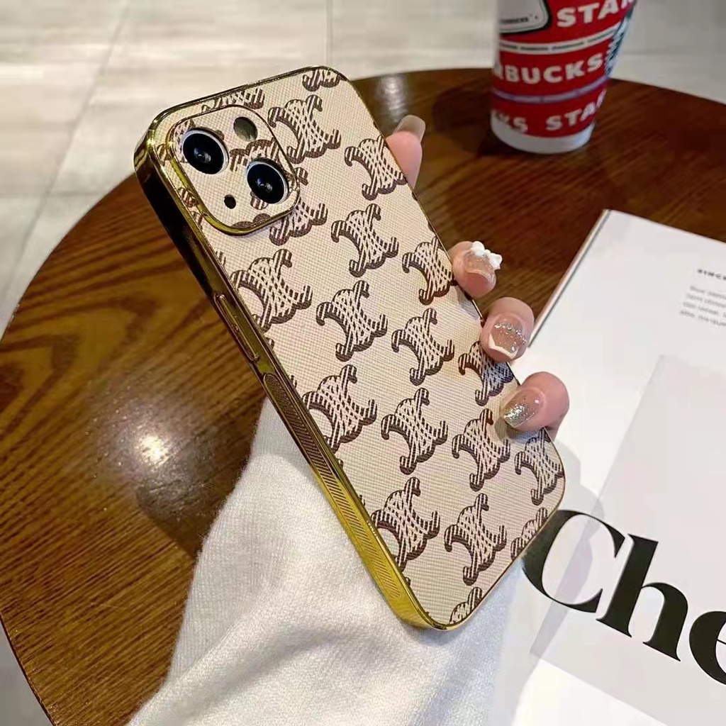 Ốp Điện Thoại Da Mạ Điện Dành Cho iPhone 13 12 11 Pro Max XS XR X 8 7 Plus SE 2020