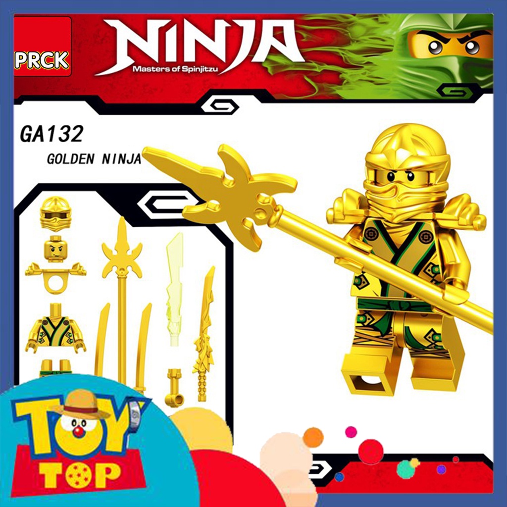 [Một con] Đồ chơi lắp ghép Ninja : Minifigure Ninjago nhân vật Kai Lloyd Zane Jay Cold ZX , Golden hãng PRCK