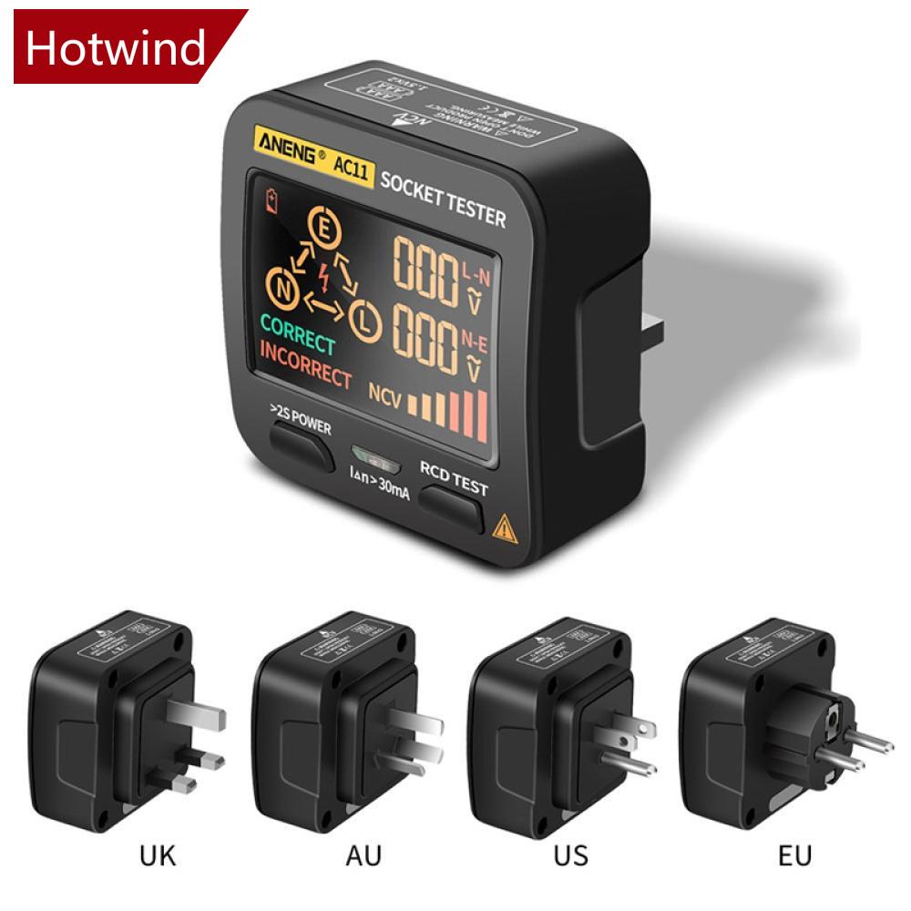 Ổ Cắm Điện Thông Minh ANENG AC11 Kiểm Tra Điện Áp US / UK / EU / AU Plug V4X3