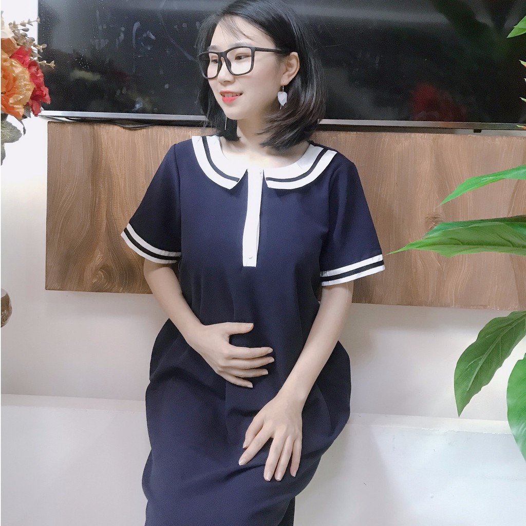 Váy bầu thiết kế dáng xuông