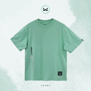 Áo thun tay lỡ form rộng Unisex màu xanh Mint - Ludic Tee - Square Tee