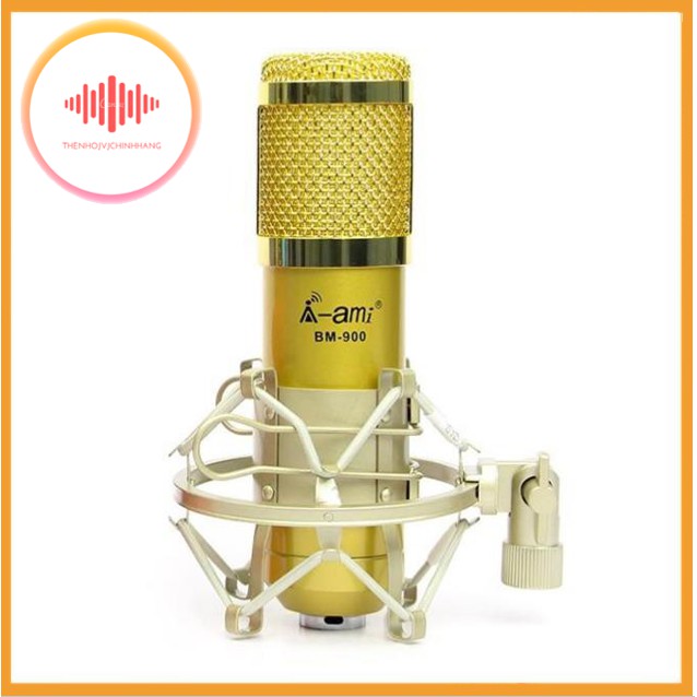 ⚡Giá Rẻ⚡ Mic thu âm BM900 livestream dùng kết hợp với suondcard K10 và H9,V8,V10 hát Karaoke - Bh 6 tháng