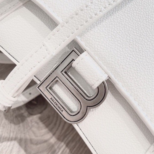 Túi xách BalenciagaHourglass Tote Bag Tag Bạc Súp Bơ