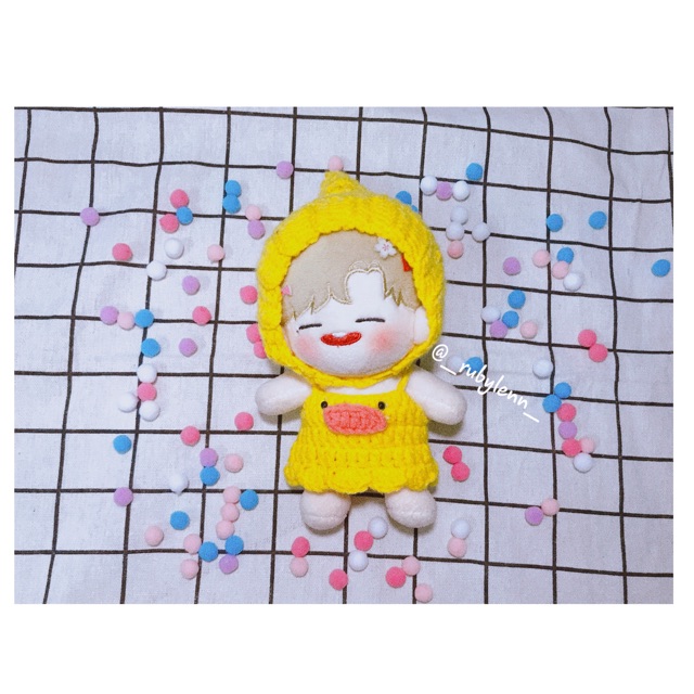 Đầm vịt cho doll 10,15,20cm