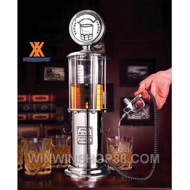 Bình Rót Bia Rượu Bar Butler Hình Cây Xăng 1 Vòi Bơm