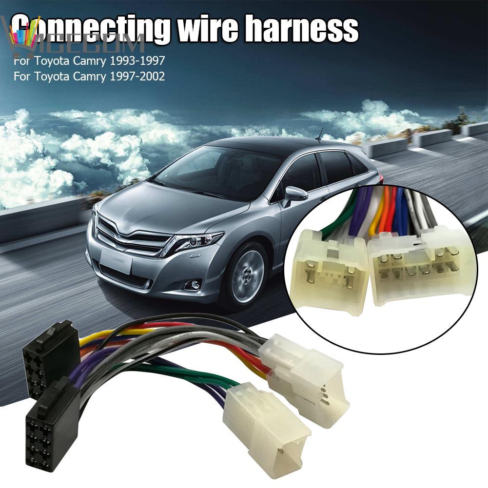 Nice_ISO Car Stereo Harness Adapter Wiring Connector for Toyota Camry Corolla☆